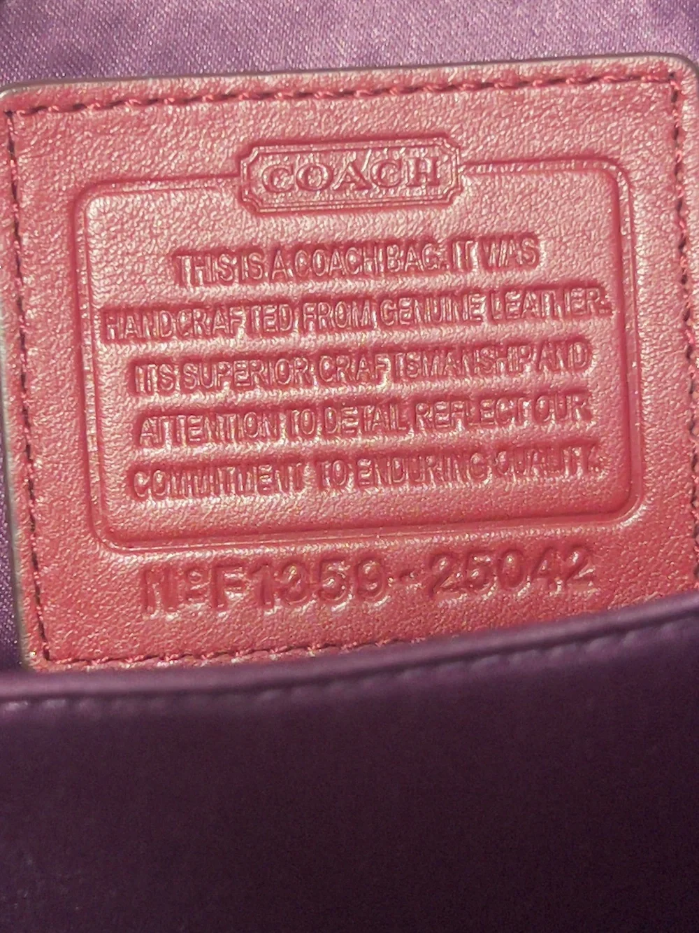 Coach Cherry Red Leather Tote with Gold Hardware